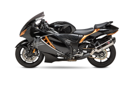 Yoshimura Race R77 slip-on exhaust with stainless steel and carbon fiber finish on a motorcycle.