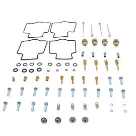 All Balls bike carburetor rebuild kit 226-10149 for intake and fuel system, featuring gaskets, seals, and components for repair.