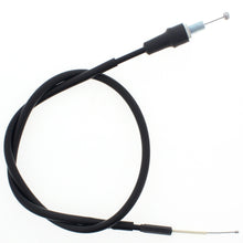 Load image into Gallery viewer, All Balls throttle cable 24-51188 for hydraulic control lines, showing the black cable with metal fittings and protective sheath.