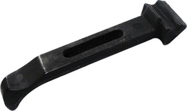 SP1 Body Hood Tie-Down S-D 12-1884 securing hood latch with metal hooks on a vehicle engine bay.