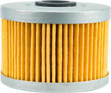 Load image into Gallery viewer, Fire Power FP Oil Filter 113 841-9224 showing a close-up of the black cylindrical filter with metal top and filter media visible.