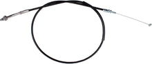 Load image into Gallery viewer, Motion Pro black vinyl throttle pull cable with a metal fitting for motorcycle or ATV control lines.