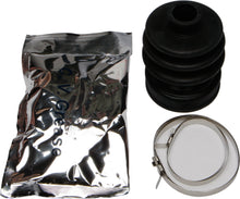Load image into Gallery viewer, All Balls Drive CV Boot Kit 21-95013 showing a flexible rubber CV boot with metal clamps for drive shaft repair.