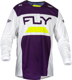 Fly Racing Kinetic Reload Jersey Deep Purple/White/Hi-Vis Xl 377-521X