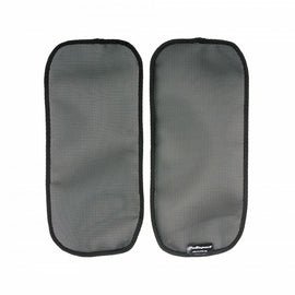 Polisport Plastics black radiator louver mesh for body, part number 64-847613, showing textured black plastic grille design.