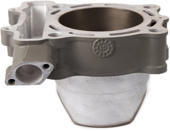 Cylinder Works engine cylinder for Kawasaki 422-30006, shown in a close-up view with textured metal surface and detailed machining.