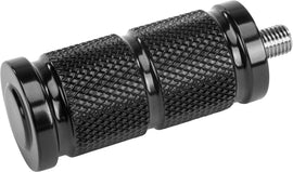HardDrive Retro Black Shift and Brake Peg for motorcycle foot controls, featuring a vintage design and durable black finish.