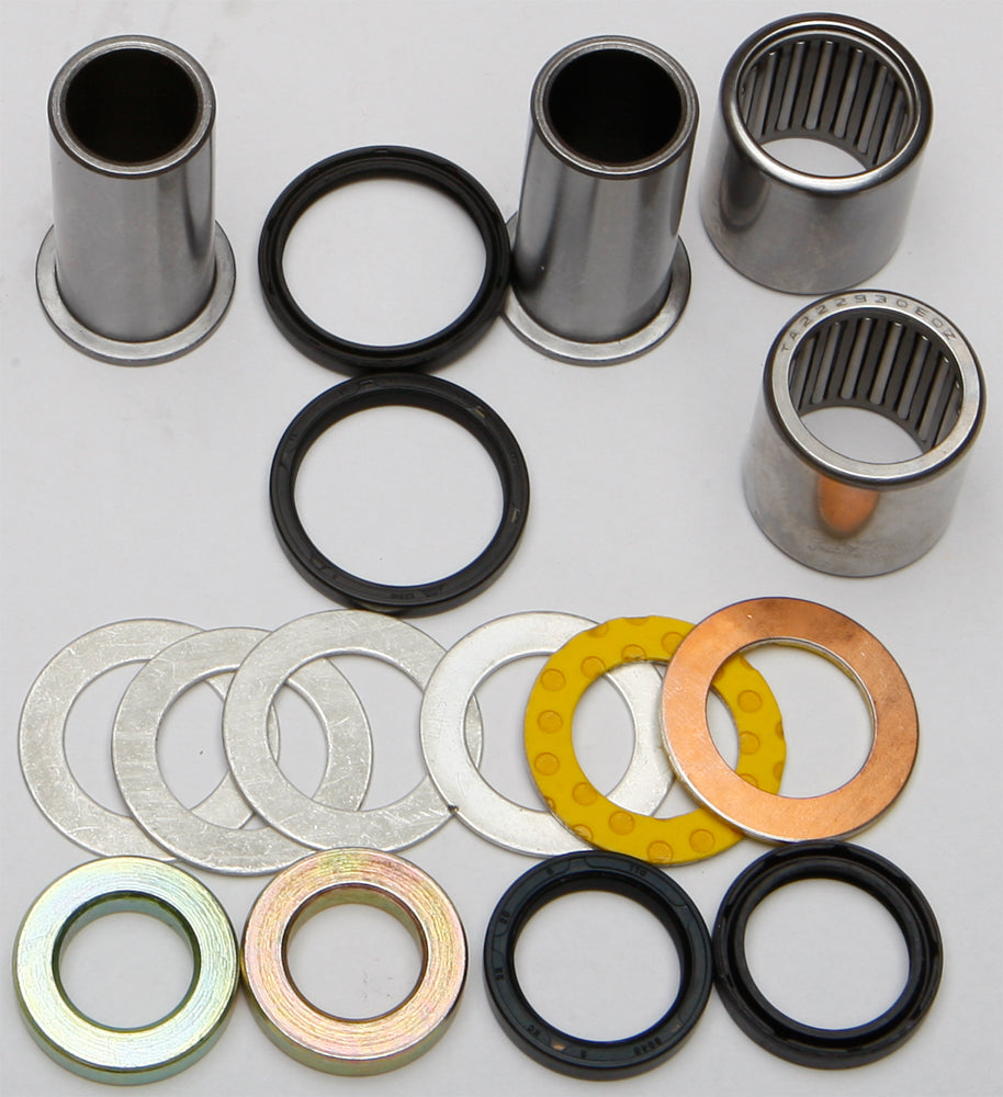 All Balls Swingarm Bearing Kit 22-81156 for motorcycle suspension, showing bearings and related components in the image.