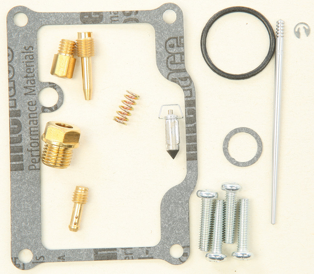 All Balls carburetor repair kit for intake and fuel system, includes gaskets and seals, in a compact package.