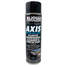 Load image into Gallery viewer, Liquid Performance Axis plastic windshield cleaner in a 19 oz bottle, shown with clear liquid and packaging.