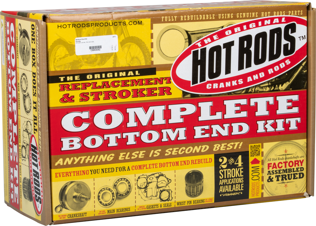 Hot Rods Bottom End Kit Hon 421-0042 engine components, including crankshaft and connecting rods, for performance engine rebuilds