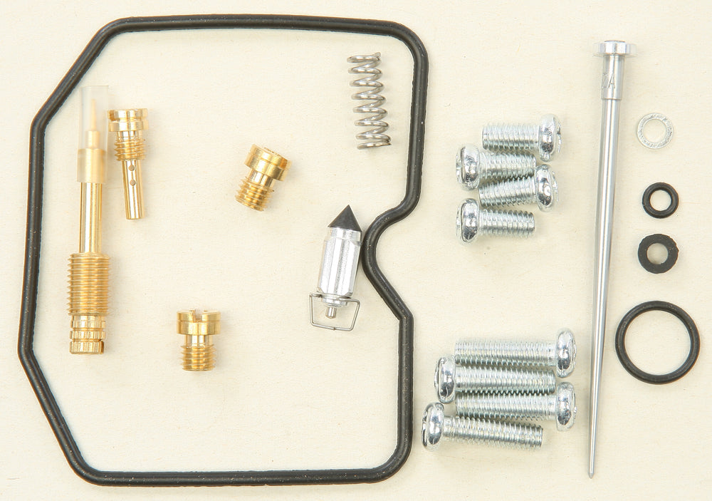 All Balls Carburetor Repair Kit 226-1090 for intake, carburetor, and fuel system with various rubber and metal components.