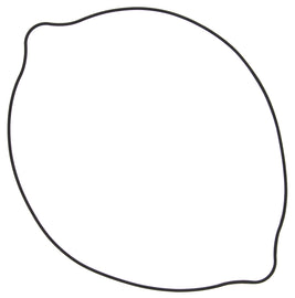 Vertex clutch cover gasket 69-18045, a durable seal for motorcycle clutch covers, shown in the image.