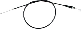 Motion Pro black vinyl throttle cable for hydraulic control lines, featuring durable construction and precise fit for motorcycle applications.