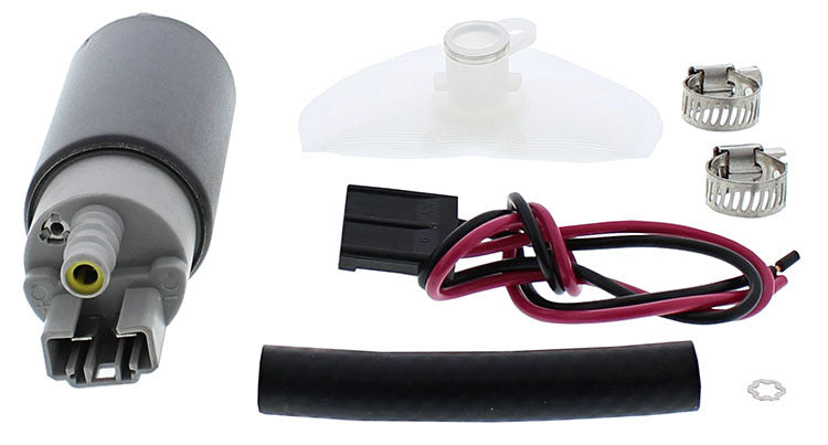 All Balls Fuel Pump Rebuild Kit for intake and fuel system, showing various gaskets and components on a white background.