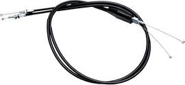 Motion Pro black vinyl throttle push-pull cable set 70-2414 with connectors, designed for motorcycle control lines.