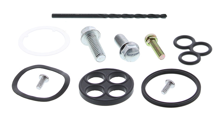All Balls Petcock Repair Kit 260-1221 for fuel system, showing parts and components for carburetor petcock repair.