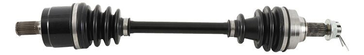All Balls heavy duty rear drive axle with six ball bearings, designed for durable motorcycle or off-road vehicle performance.