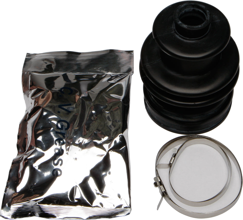 All Balls CV Boot Kit 21-95017, drive shaft boot replacement kit, with rubber boot and clamps for vehicle CV joint repair.