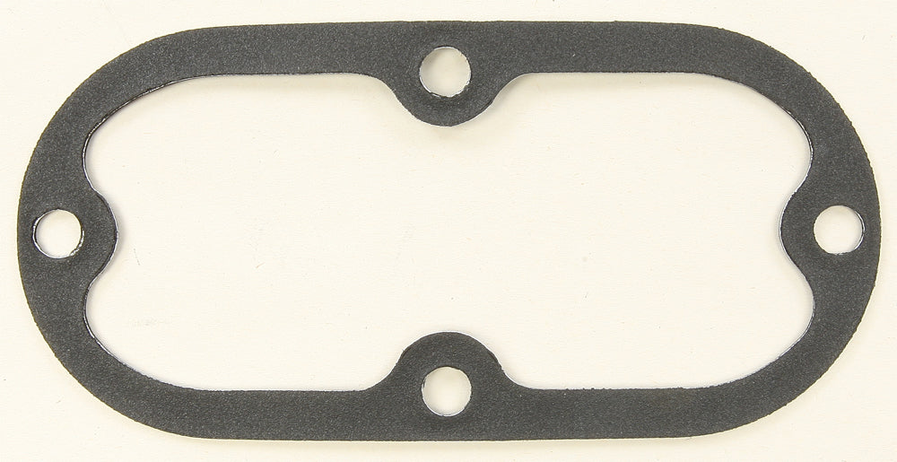 Cometic inspection cover gasket for Big Twin motorcycles, showing the black gasket with sealing edges and OE part number 60567-65B.