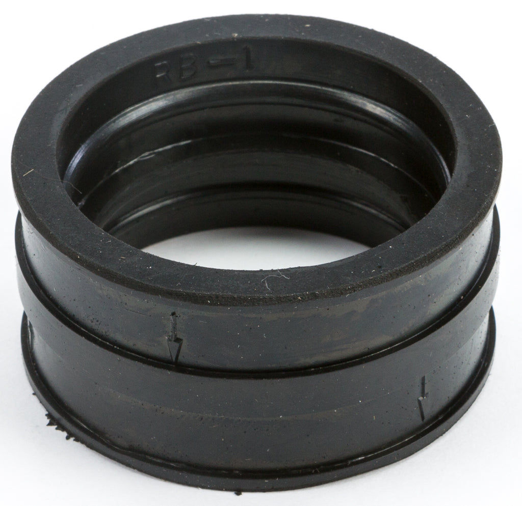 Boyesen motorcycle Rad Valve boot 59-7801 for intake and carburetor fuel system, showing a black rubber boot with clamps.