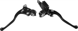 HardDrive Old School Black Handcontrols lever set, designed for vehicle use, featuring durable black levers for easy operation.