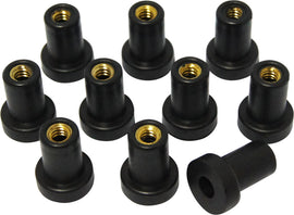 HardDrive Well Nuts 10-24 inch, 10-pack, hardware fasteners suitable for secure fittings and mounting applications.