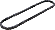 Charger l'image dans la galerie, Close-up of a HOT CAMS engine cam chain showing its metallic links and robust construction for motorcycle engine performance.