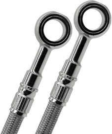 GALFER brake lines set for Suzuki motorcycles, featuring five stainless steel front and rear brake lines with durable fittings.