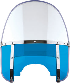 National Cycle Heritage Beaded blue and clear windshield with adjustable window, motorcycle windscreen with beaded design