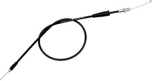 Load image into Gallery viewer, Motion Pro black vinyl throttle cable 70-1136 for motorcycle control lines, showing the cable with black vinyl coating and metal connectors.