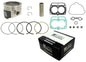 NAMURA Top End Kit with Nikasil cylinder and piston components for standard 79.95cc engine, showing polished cylinder and piston parts.