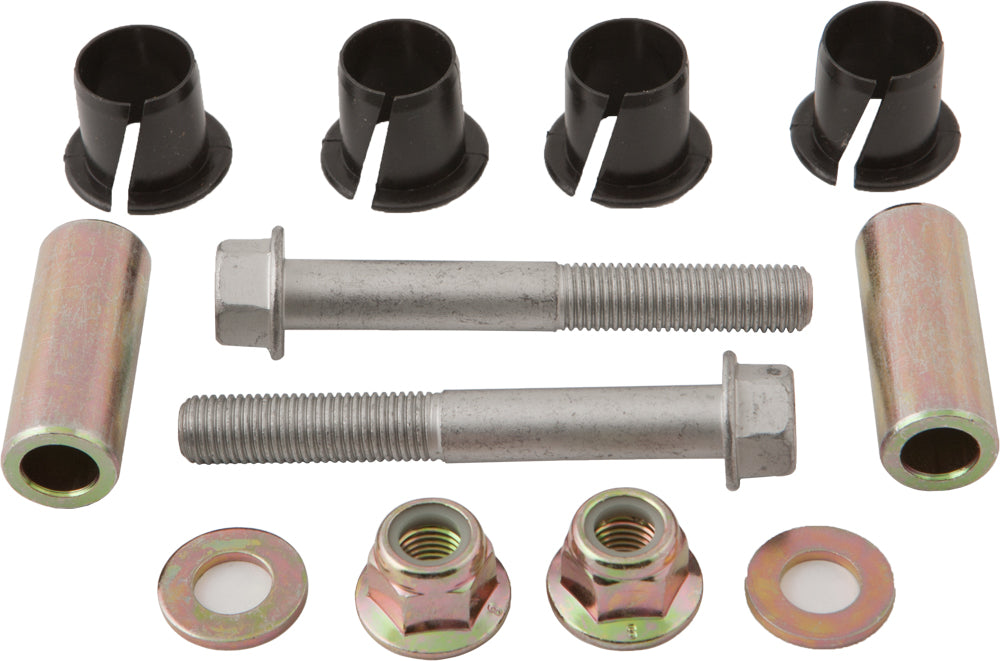 SP1 Bushing and bolt kit with hardware fittings, featuring black fasteners and durable metal components for automotive or machinery use.