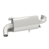 MBRP Exhaust - Single Slip-On System W/ Oval Sport Muffler Chrome - 241-10161