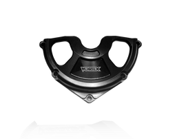 VORTEX engine case guard in black for left side, model 3-CS233K, designed to protect engine components.