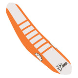 DCOR - Seat Cover Orange/White Orange Ribs Ktm Sx/F 125-450 - 862-30220