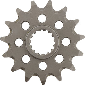 Steel 15-tooth Supersprox front chain sprocket for Beta and KTM bikes, designed for 520 chain compatibility.