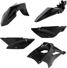 Acerbis black plastic kit with various molded components, designed for motorcycle or ATV applications.