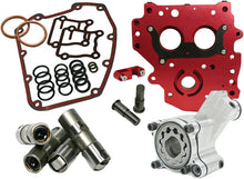 Load image into Gallery viewer, Feuling HP+ Oiling System Kit for motorcycle engine, with various components, hoses, and fittings visible.