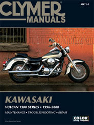 Clymer repair manual for Kawasaki Vulcan VN1500 Class 27-M471-3, showing detailed mechanical diagrams and instructions.