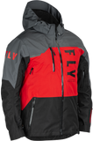 Fly Racing Carbon Jacket Black/Grey/Red Sm 470-5201S