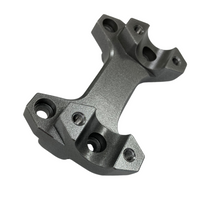Load image into Gallery viewer, Silver HeliBars handlebar risers for Suzuki motorcycles, showing the adjustable riser clamps and mounting hardware.