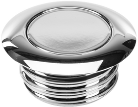 HardDrive vented chrome gas cap with pop-up cap design, compatible with vehicle fuel tanks, part number 820-52427.