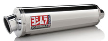 Load image into Gallery viewer, Yoshimura Street RS-3 Slip-On Exhaust for motorcycle, dual stainless steel muffler with Yoshimura branding, shiny and polished finish.