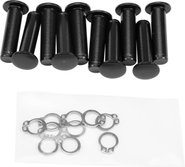 HardDrive lever pin and circlip bracket for Harley FLH 2008-2020, black metal motorcycle part, close-up view of the hardware.