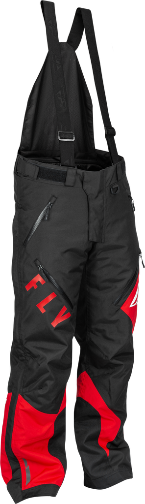 Fly Racing SNX Pro Pant in black and red, lightweight motocross riding pants with reinforced knee panels and adjustable waist.
