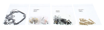 All Balls Bike Carburetor Rebuild Kit 226-1636 for intake, carburetor, and fuel system, shown with various gaskets and parts.