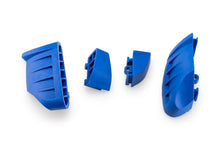 Load image into Gallery viewer, PUIG Rubber End Replacement Frame Slider Pro 2.0 Pr Blue for motorcycle, showing the blue rubber end cap and silver mounting frame.