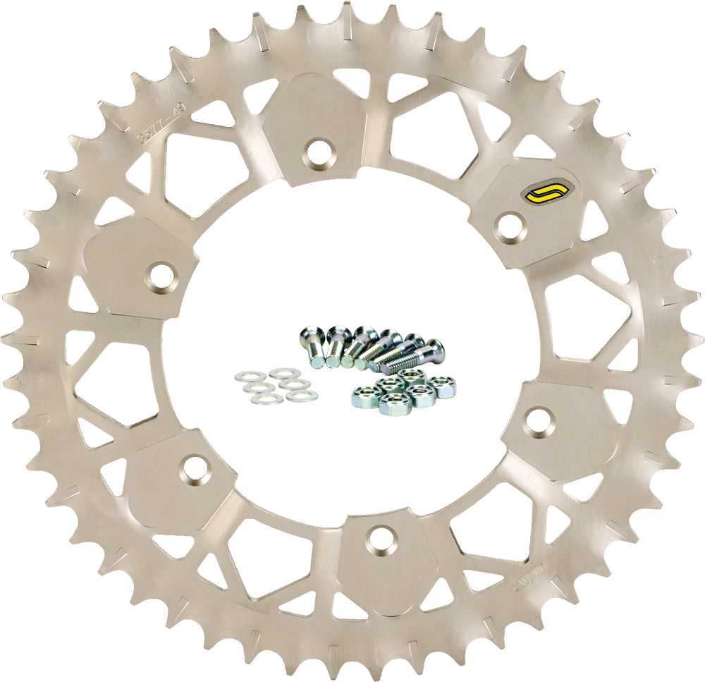 Sunstar Steel Rear Works-Z 48-tooth sprocket for Honda CRF250, designed for 520 chain compatibility, durable motorcycle part