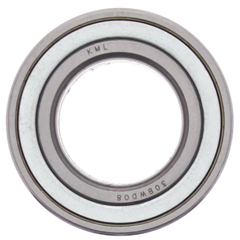 All Balls tapered drive wheel bearing 22-51497H showing metal surface and internal components for motorcycle or vehicle use